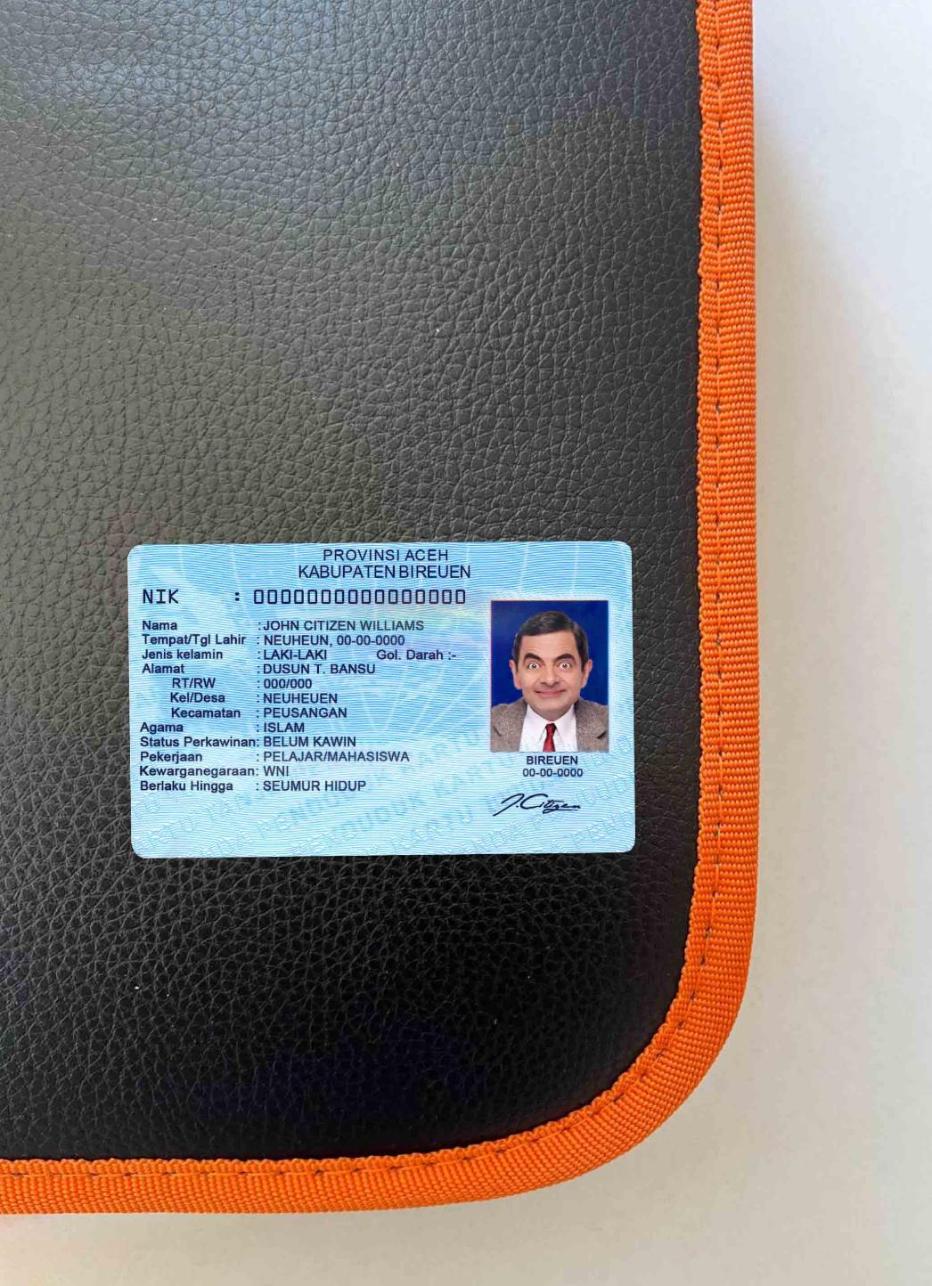 Printable Indonesia ID (2016 – present) photolook real example